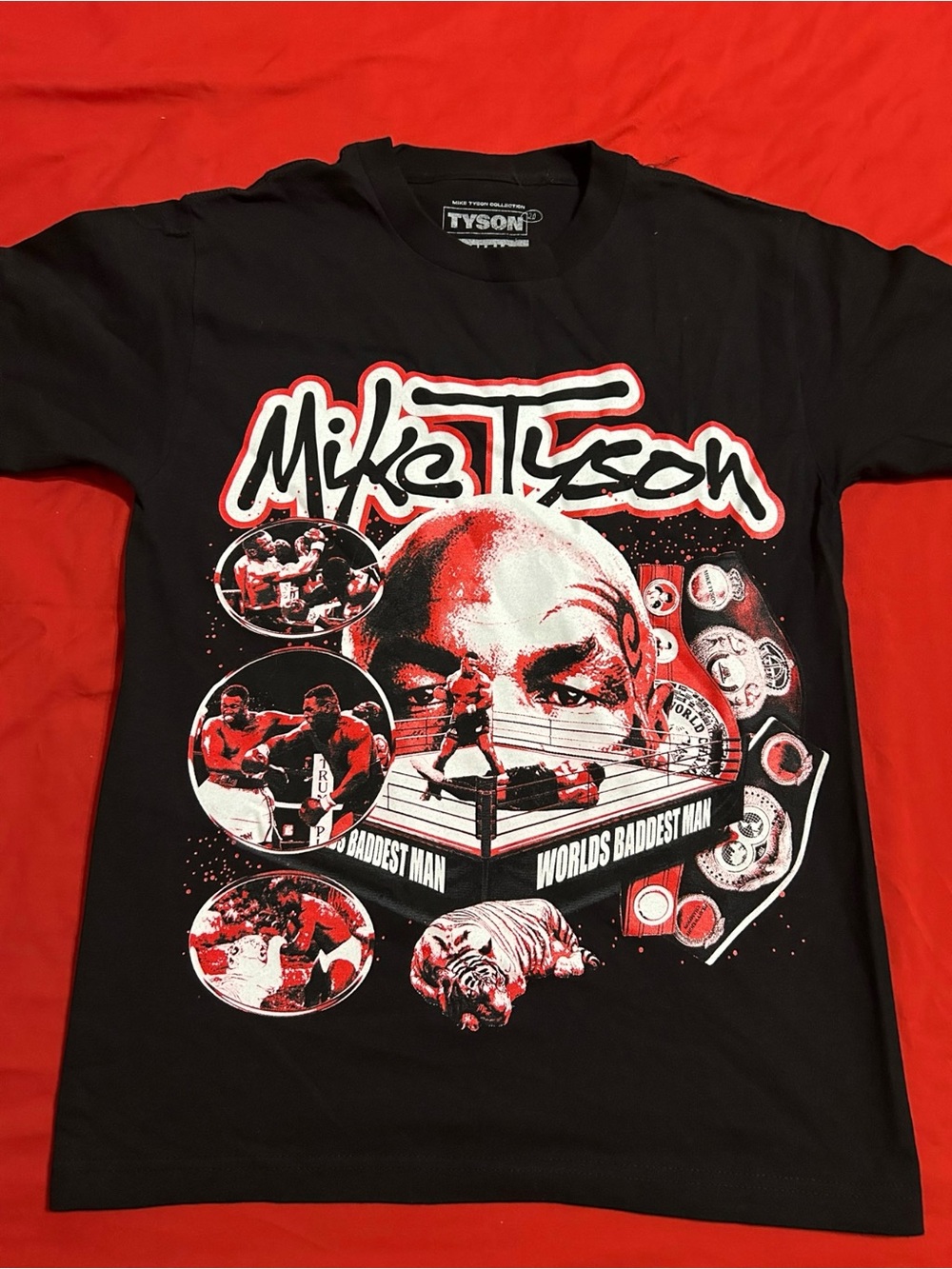 Mike Tyson Black Graphic Men's T-Shirt